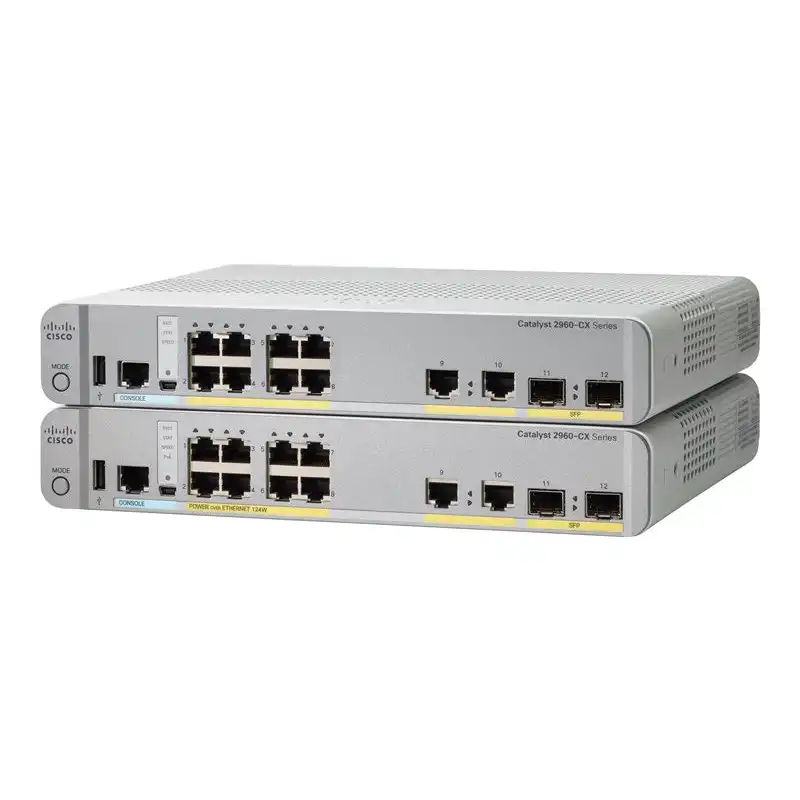 Cisco Catalyst 2960CX-8PC-L - Commutateur - Géré - 8 x 10 - 100 - 1000 (PoE+) + 2 x SFP + 2 x 10 -... (WS-C2960CX-8PC-L)_1